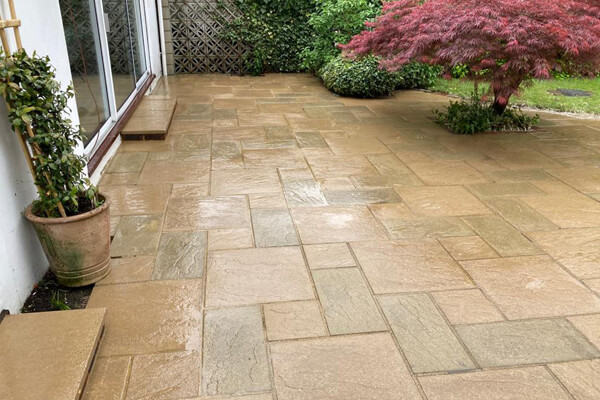 Patio pressure washing in Sussex