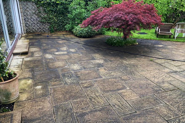 Patio jetwashing in Sussex